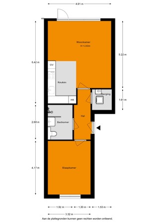 Floorplan - Diamant 30, 2371 KK Roelofarendsveen